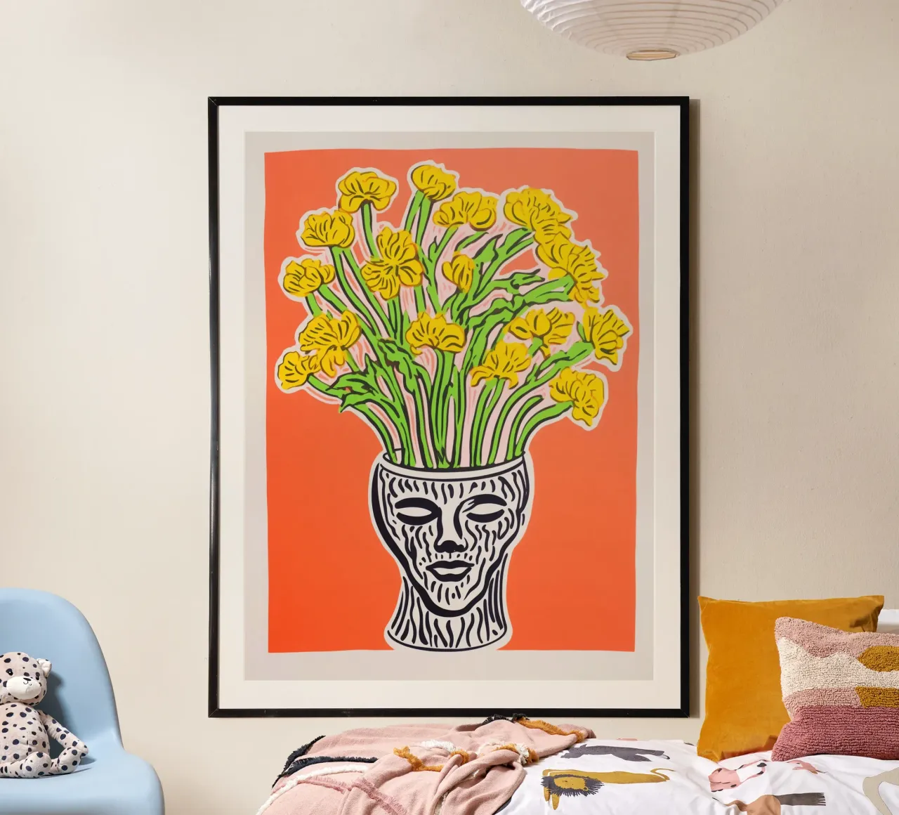 La primavera nella testa | Natura morta di fiori poster con telaio in alluminio da Autofocus