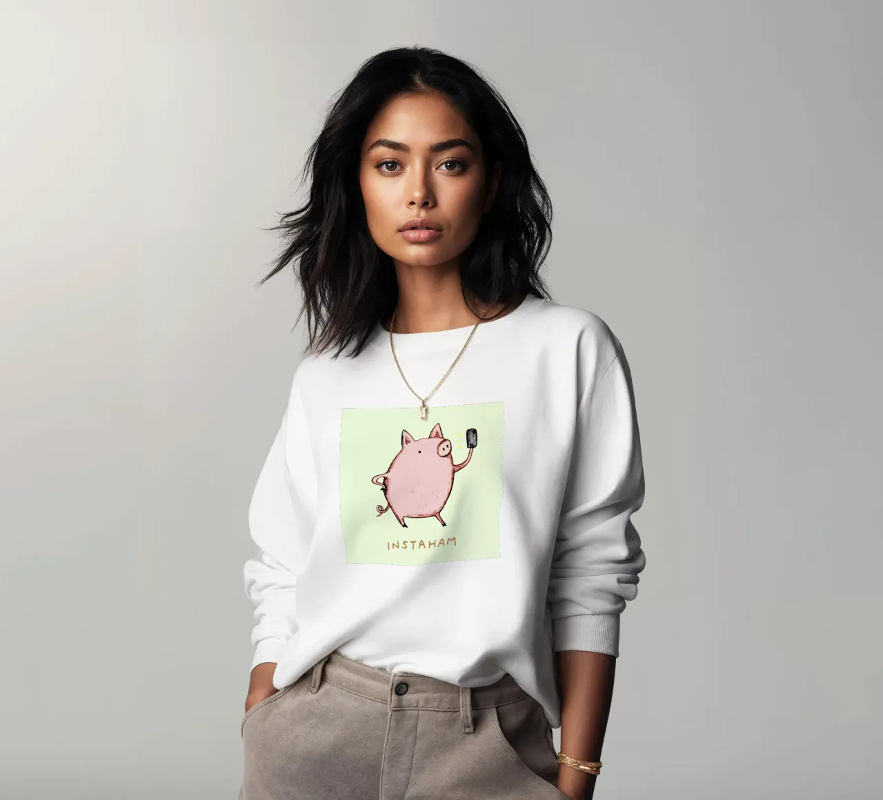 Instaham sweatshirt van Sophie Corrigan