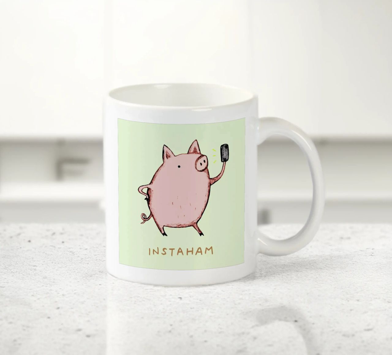 Instaham tazza in ceramica da Sophie Corrigan