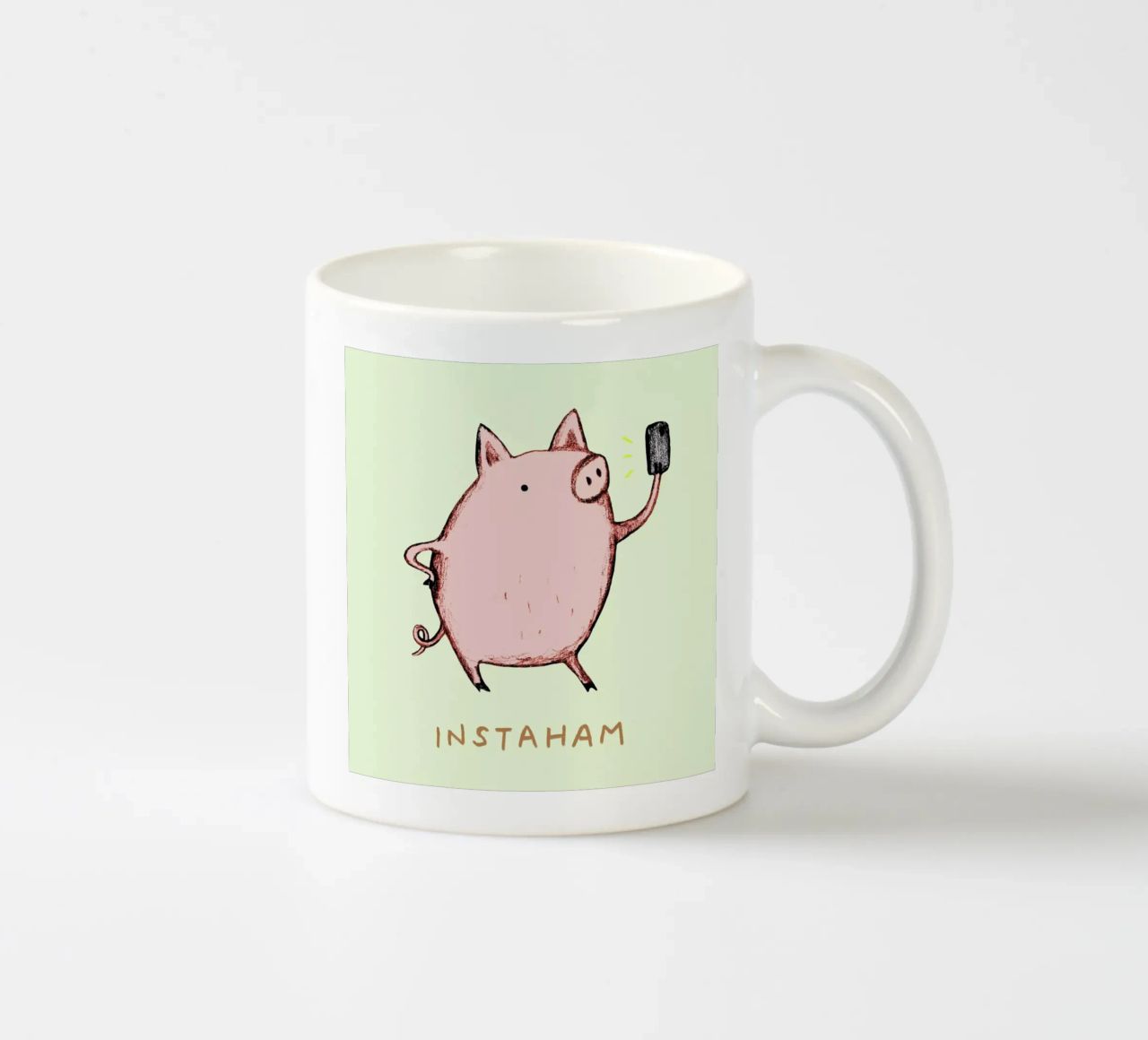 Instaham tazza in ceramica da Sophie Corrigan