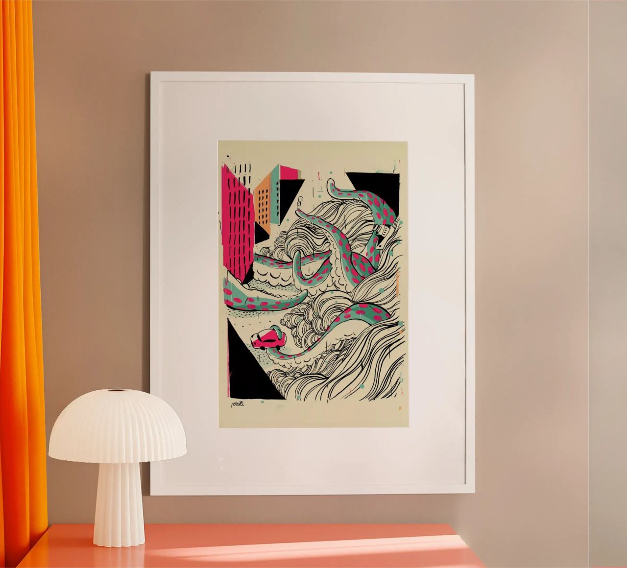Giants Pulpo poster de Pietari Posti