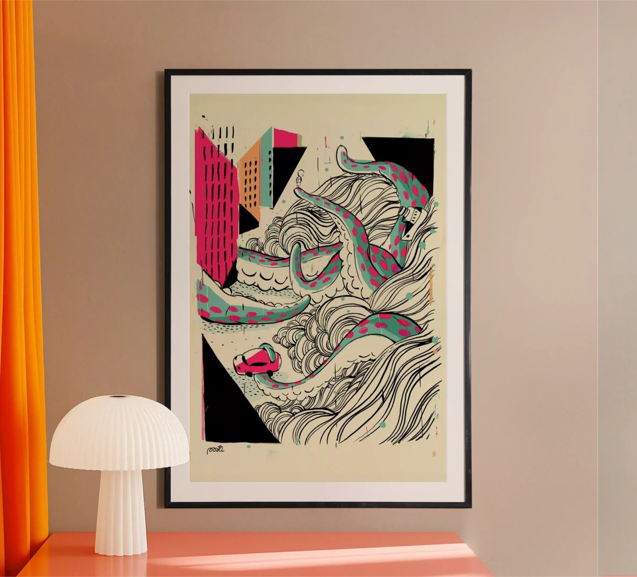 Giants Pulpo poster de Pietari Posti