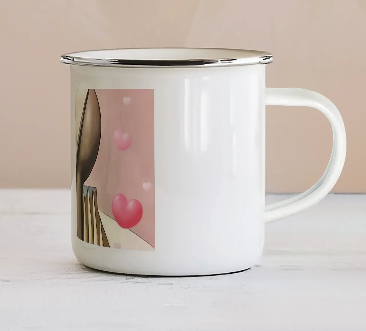 Amore #2 tazza in smalto da ZAMART - PopArt