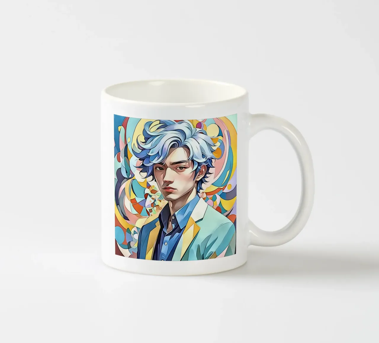 Ritratto in pastello #1 tazza in ceramica da ZAMART - PopArt