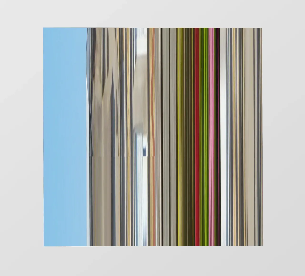 the stripes of the day · blue+ telo in pvc da Marko Köppe