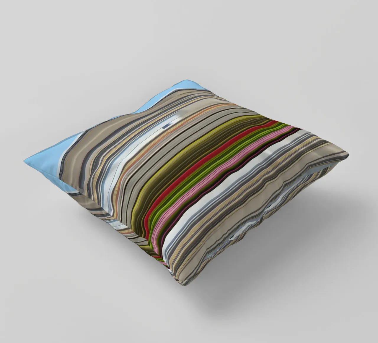 the stripes of the day · blue+ cuscino da Marko Köppe
