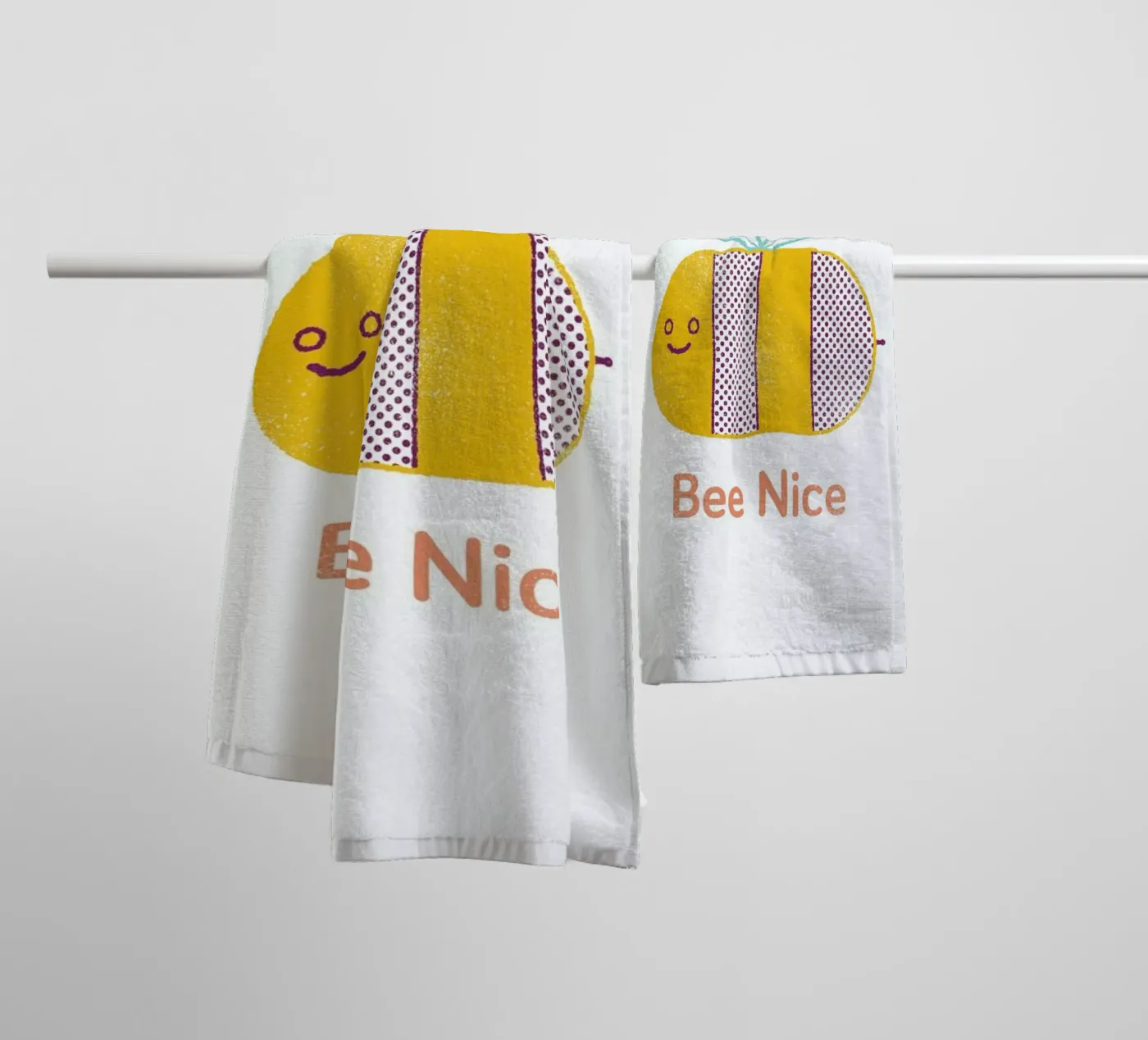 Bee Nice towel by Chris Wharton