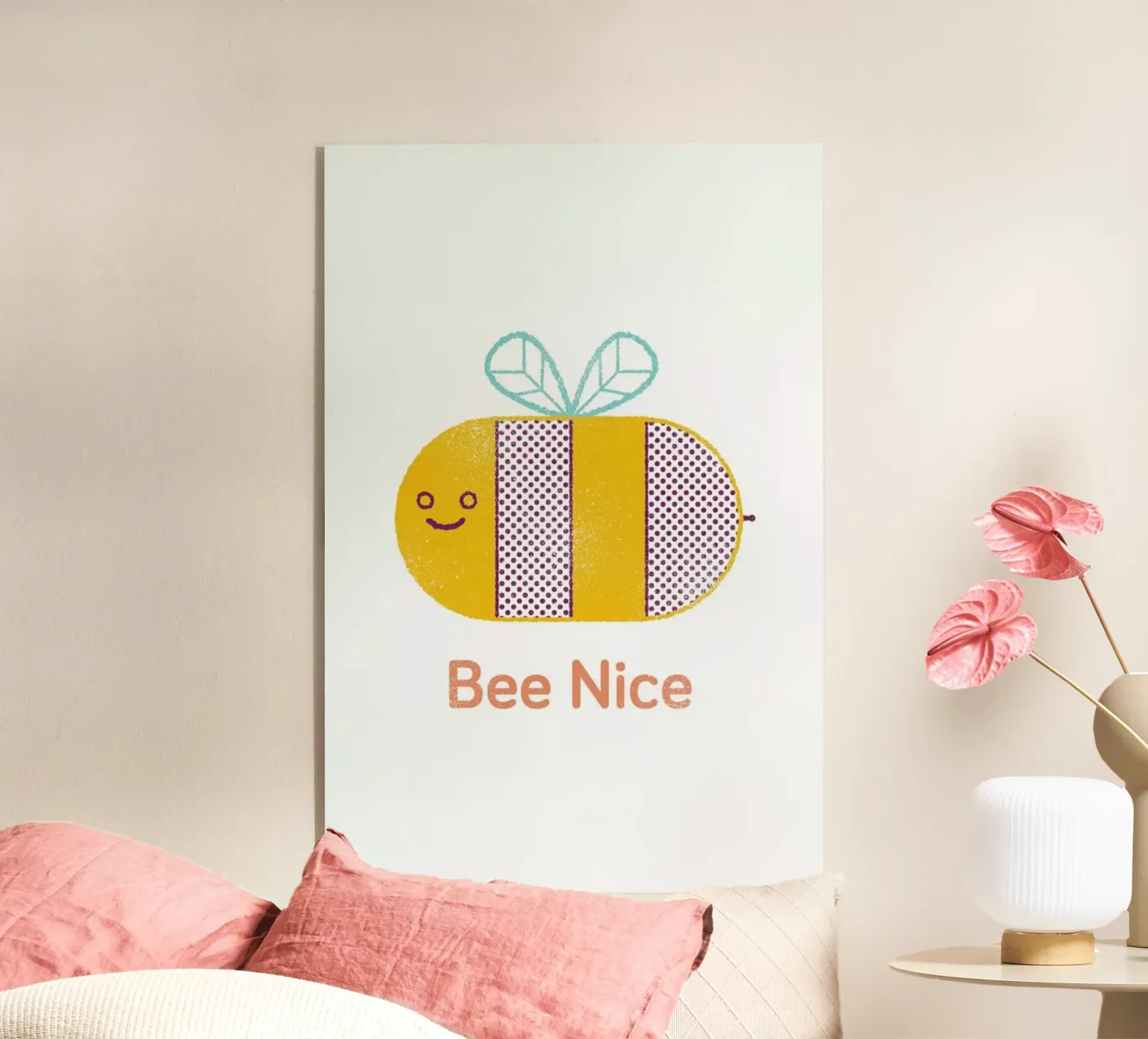 Bee Nice acryl van Chris Wharton
