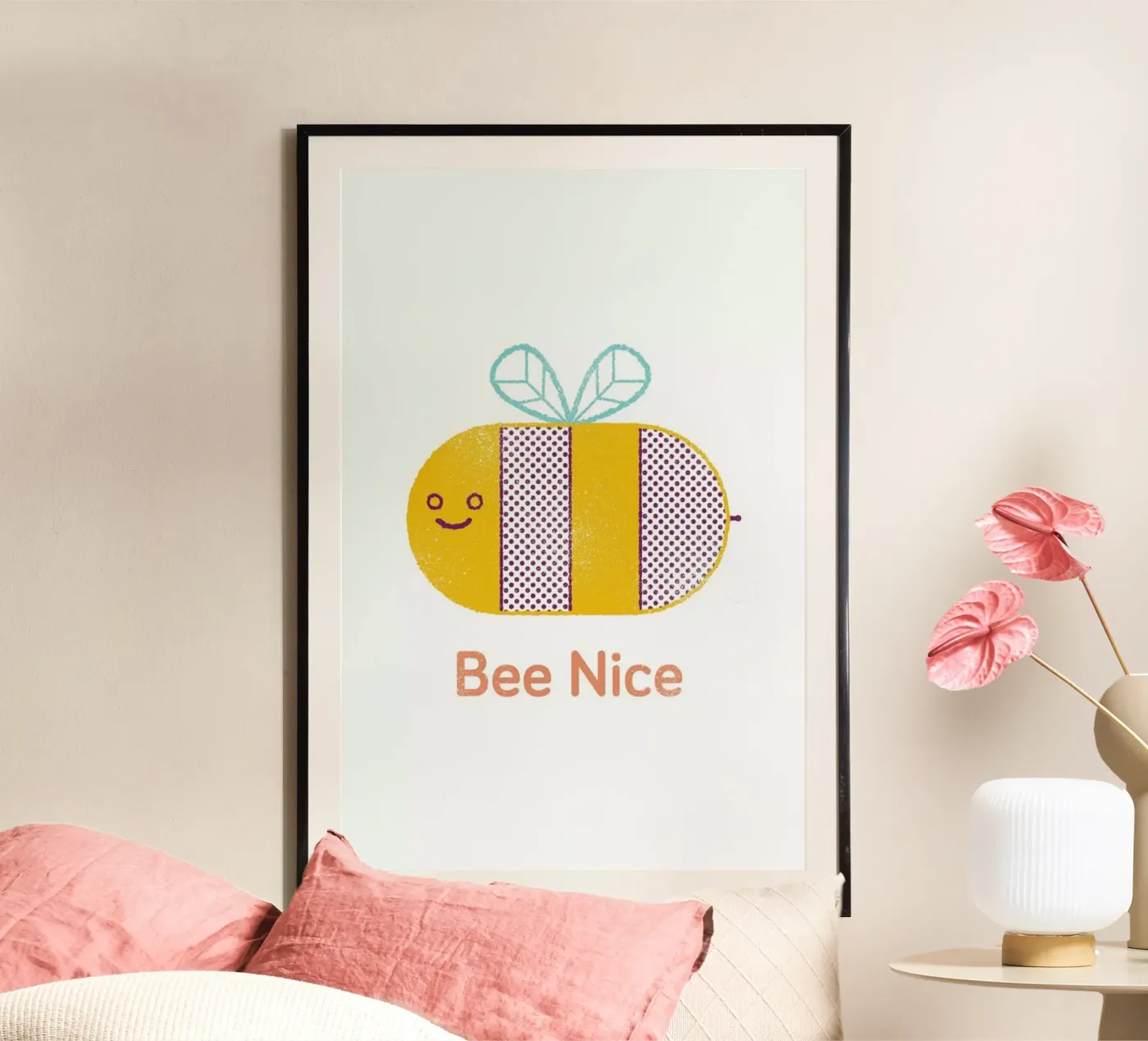 Bee Nice Poster von Chris Wharton