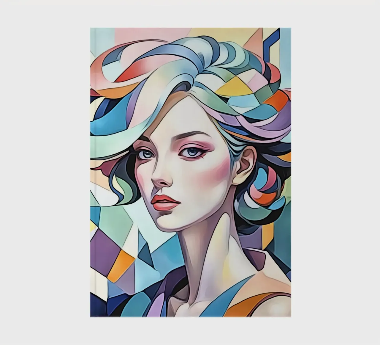 Portrait in Pastell #3 notebook by ZAMART - PopArt