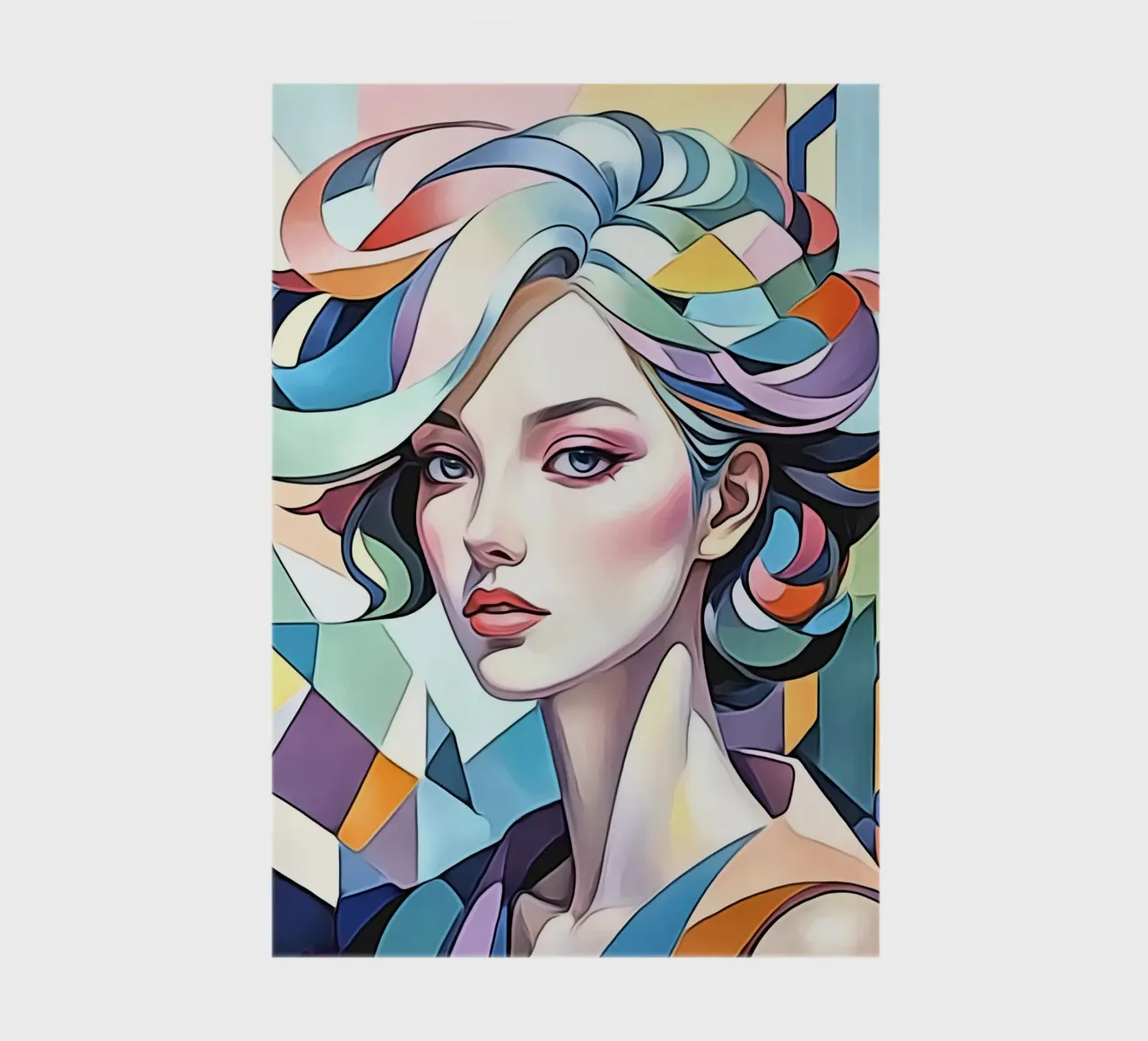 Portrait in Pastell #3 notebook by ZAMART - PopArt