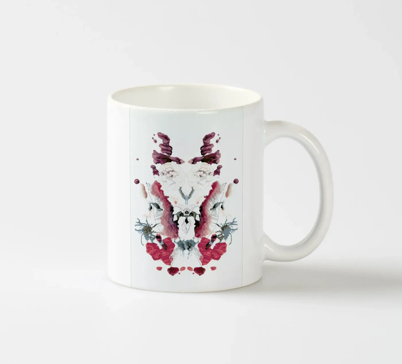 Mirror ceramic mug by Céleste Hollak