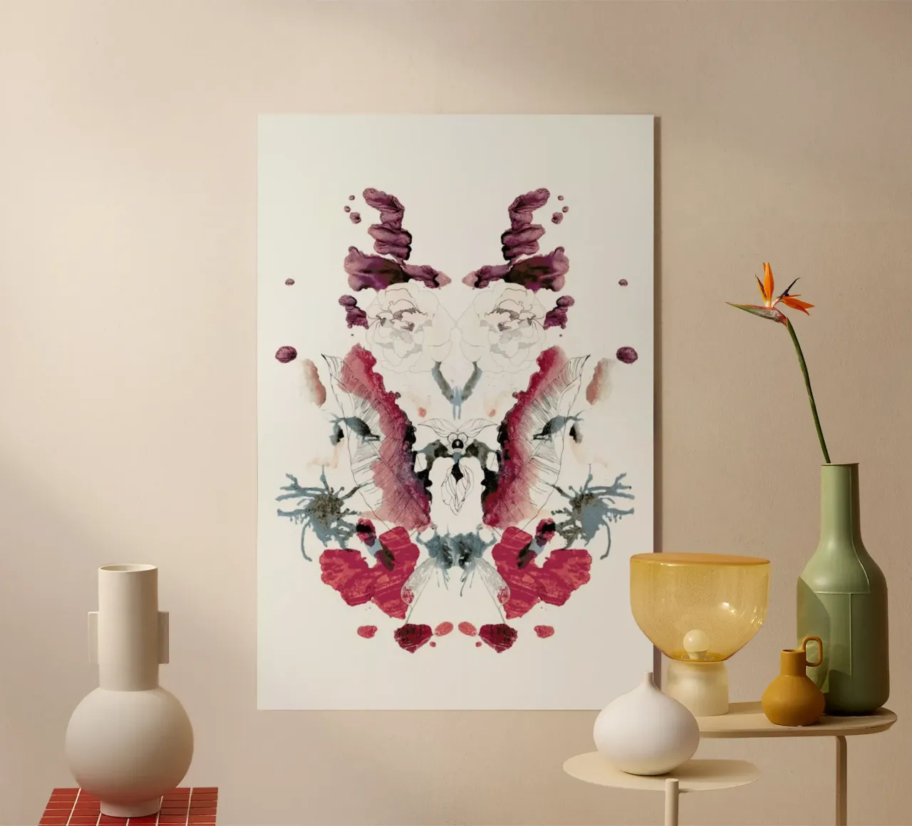 Mirror acrylic glass by Céleste Hollak