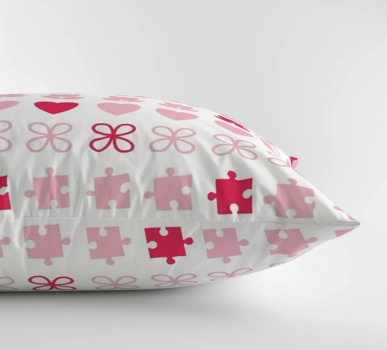 Design San Valentino, design. Colore rosa e simboli d'amore cuscino da CreatedbySon