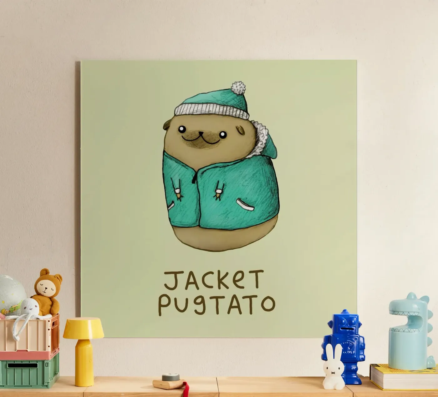 Jacket Pugtato Acryl-Glas von Sophie Corrigan