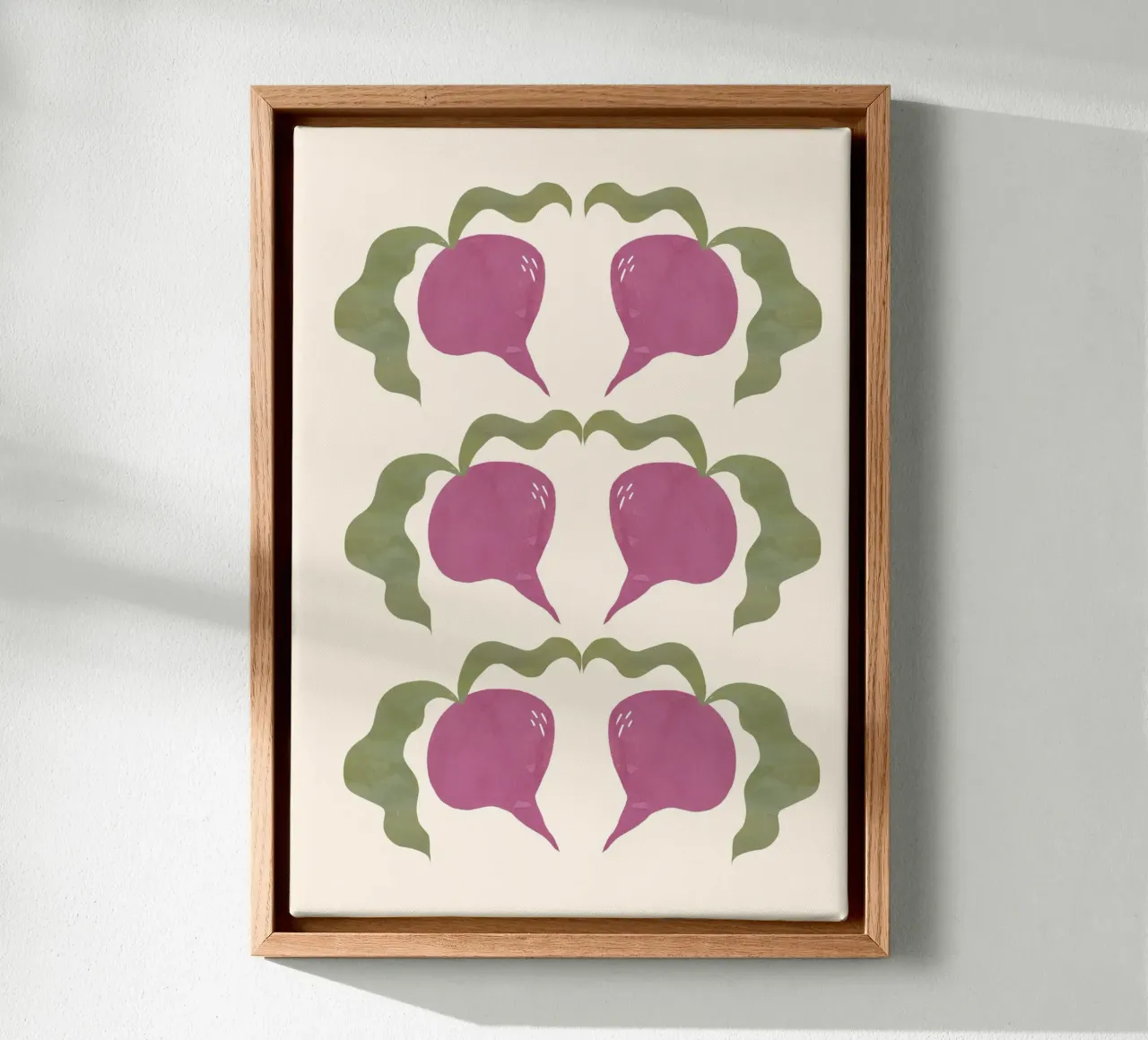 Beetroots: Nature’s Vibrant Wonder | Fresh Vegetable Print toile de PrintCessStudio