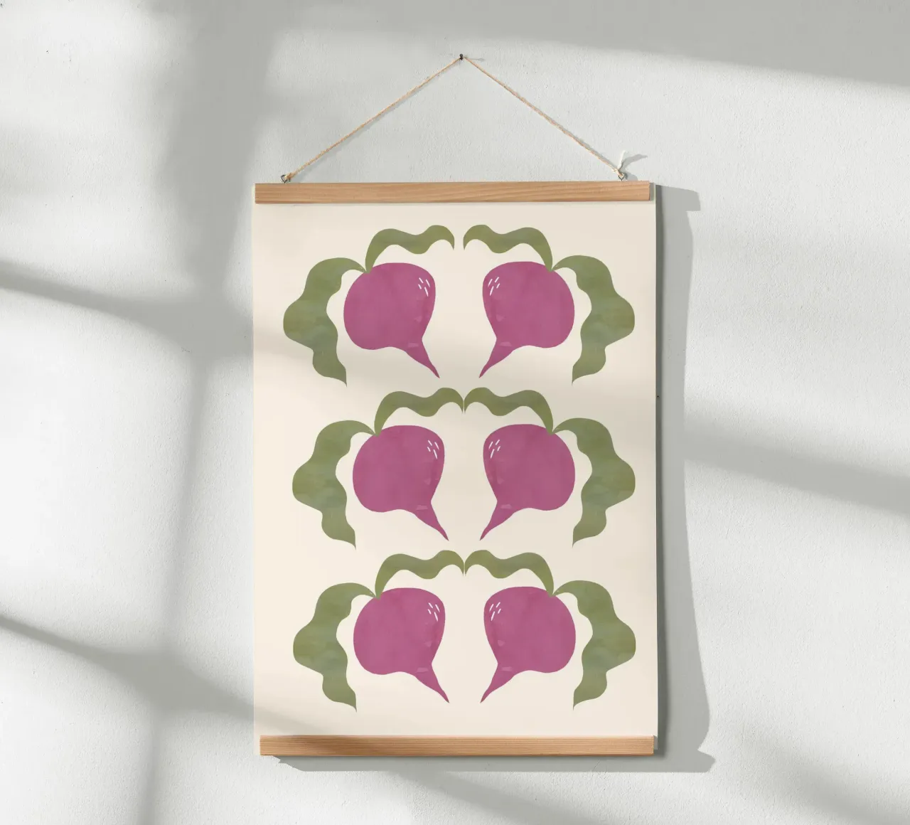 Beetroots: Nature’s Vibrant Wonder | Fresh Vegetable Print poster da PrintCessStudio