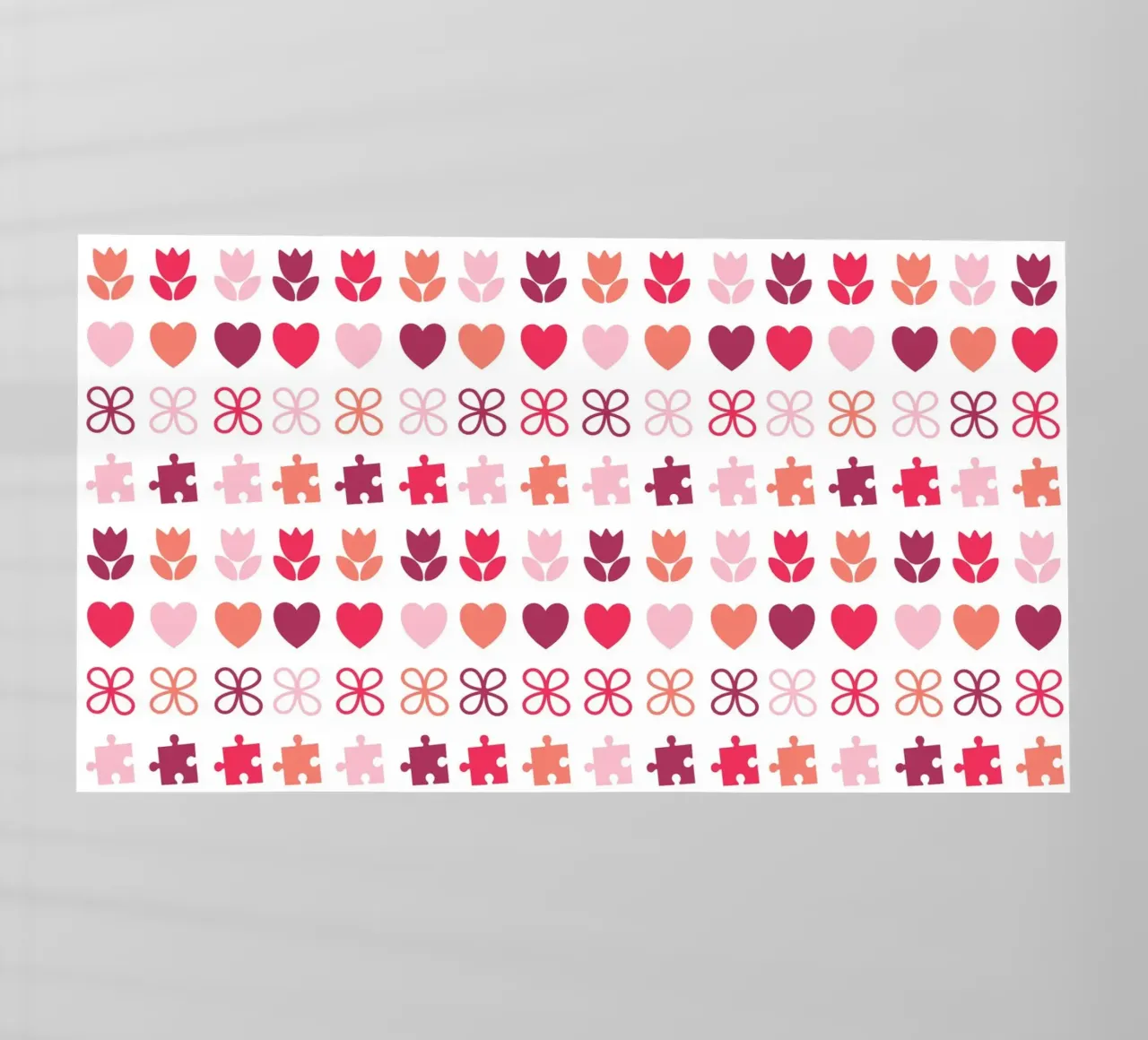 Design di San Valentino. Colori viola e rosa, simboli d'amore pellicola backlit da CreatedbySon