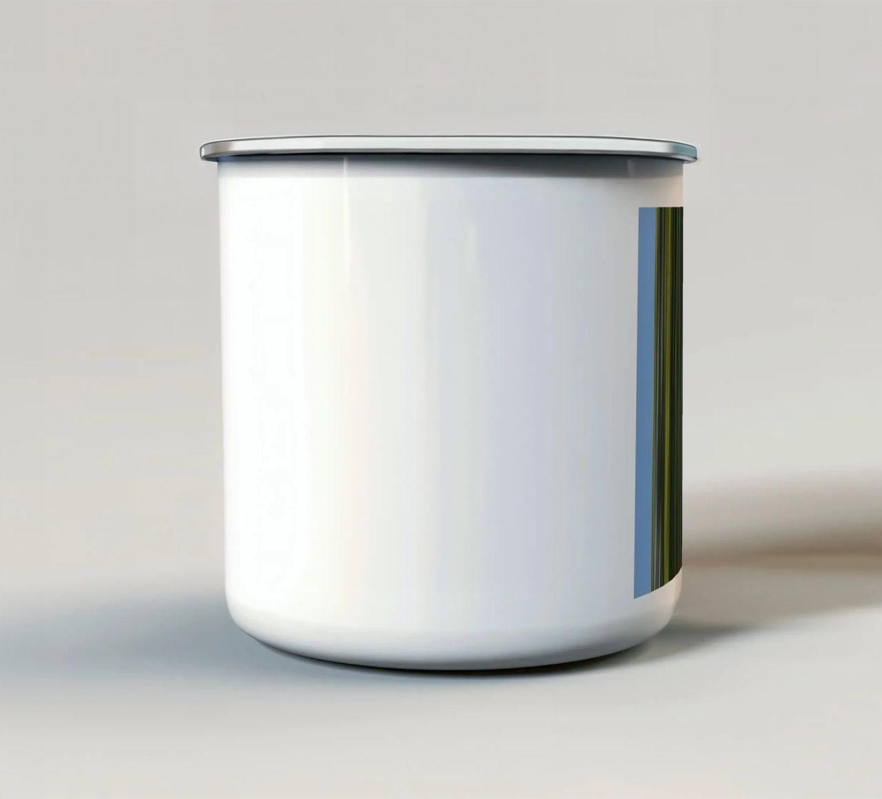 the stripes of the day · green tazza in smalto da Marko Köppe