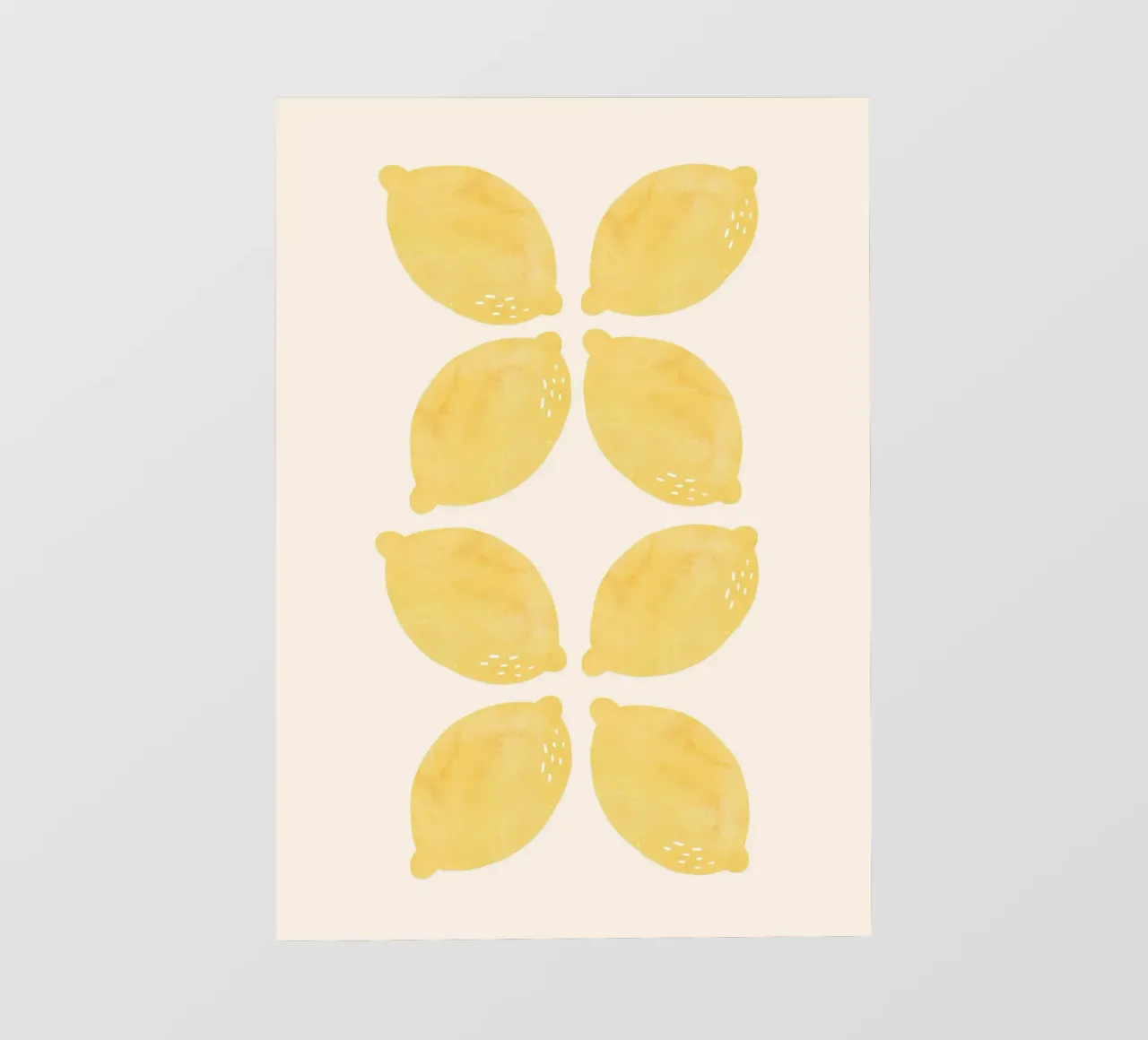 Lemons: Fresh, Zesty, and Full of Life | Citrus Fruit Print pellicola backlit da PrintCessStudio