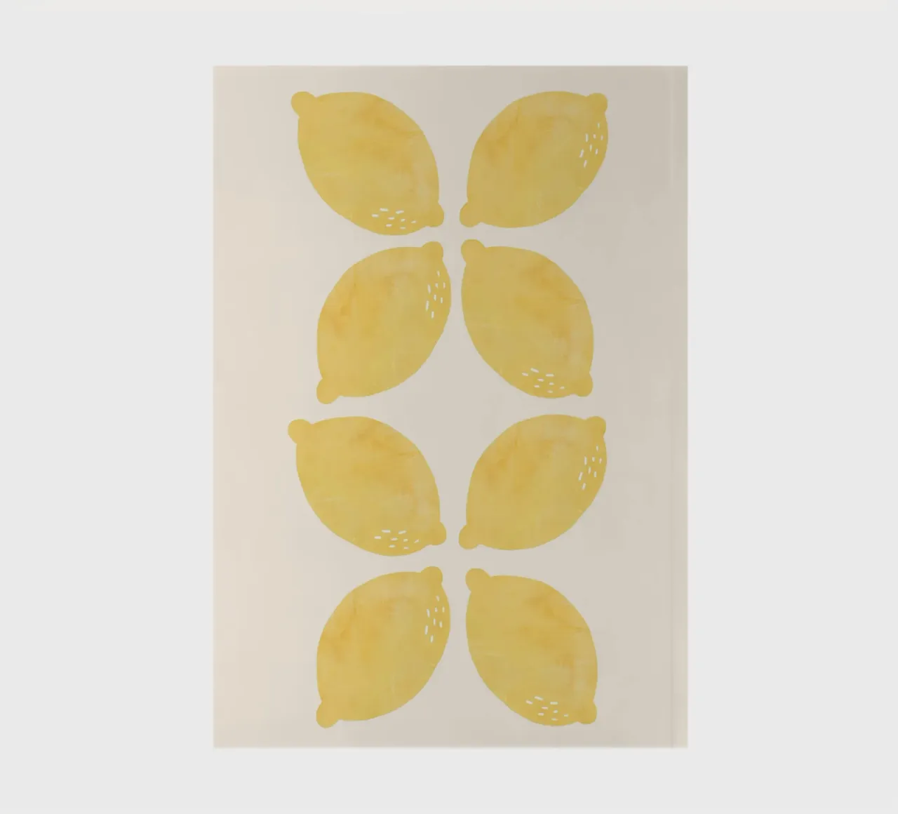 Lemons: Fresh, Zesty, and Full of Life | Citrus Fruit Print notebook by PrintCessStudio