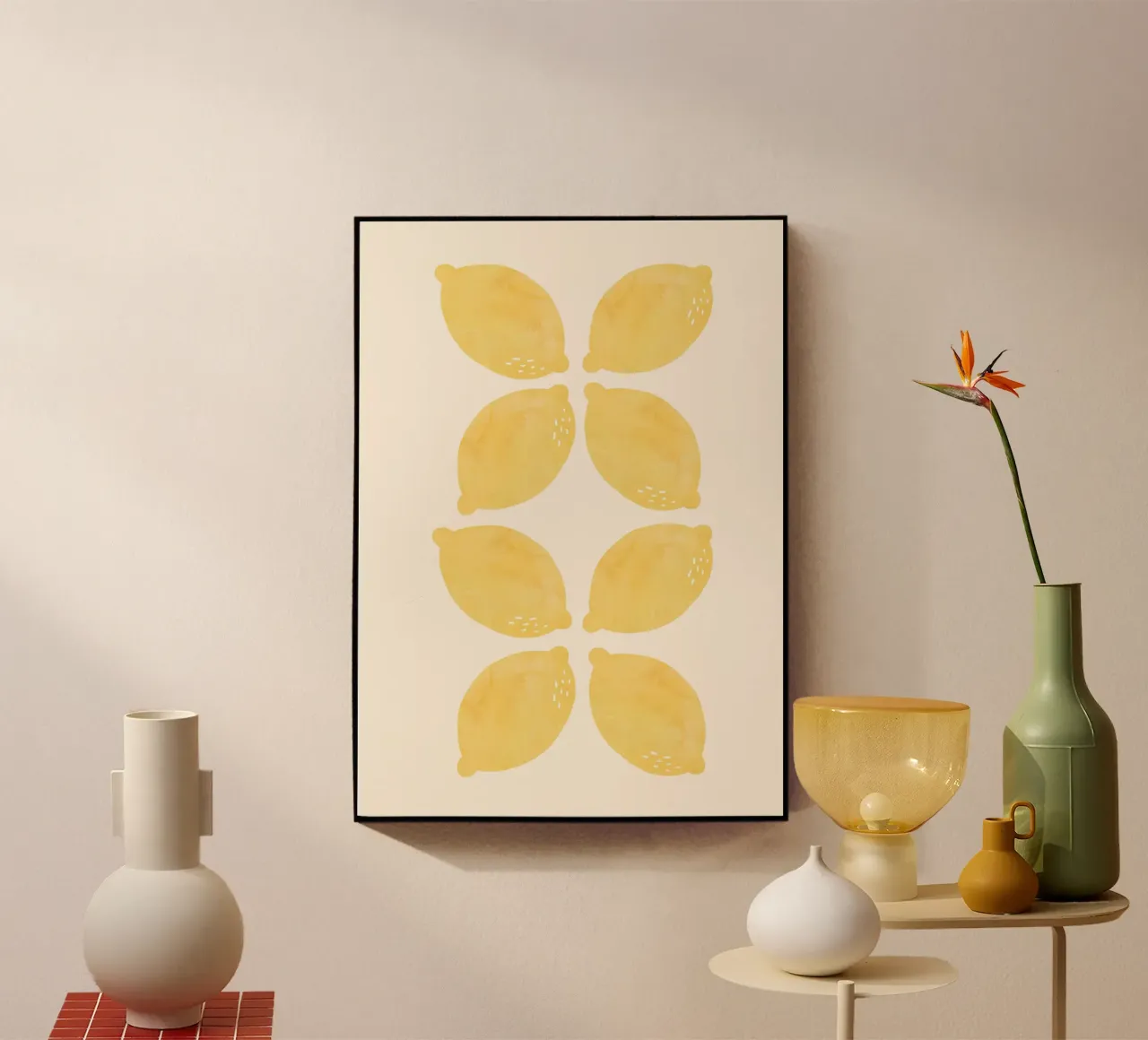 Lemons: Fresh, Zesty, and Full of Life | Citrus Fruit Print metacrilato de PrintCessStudio