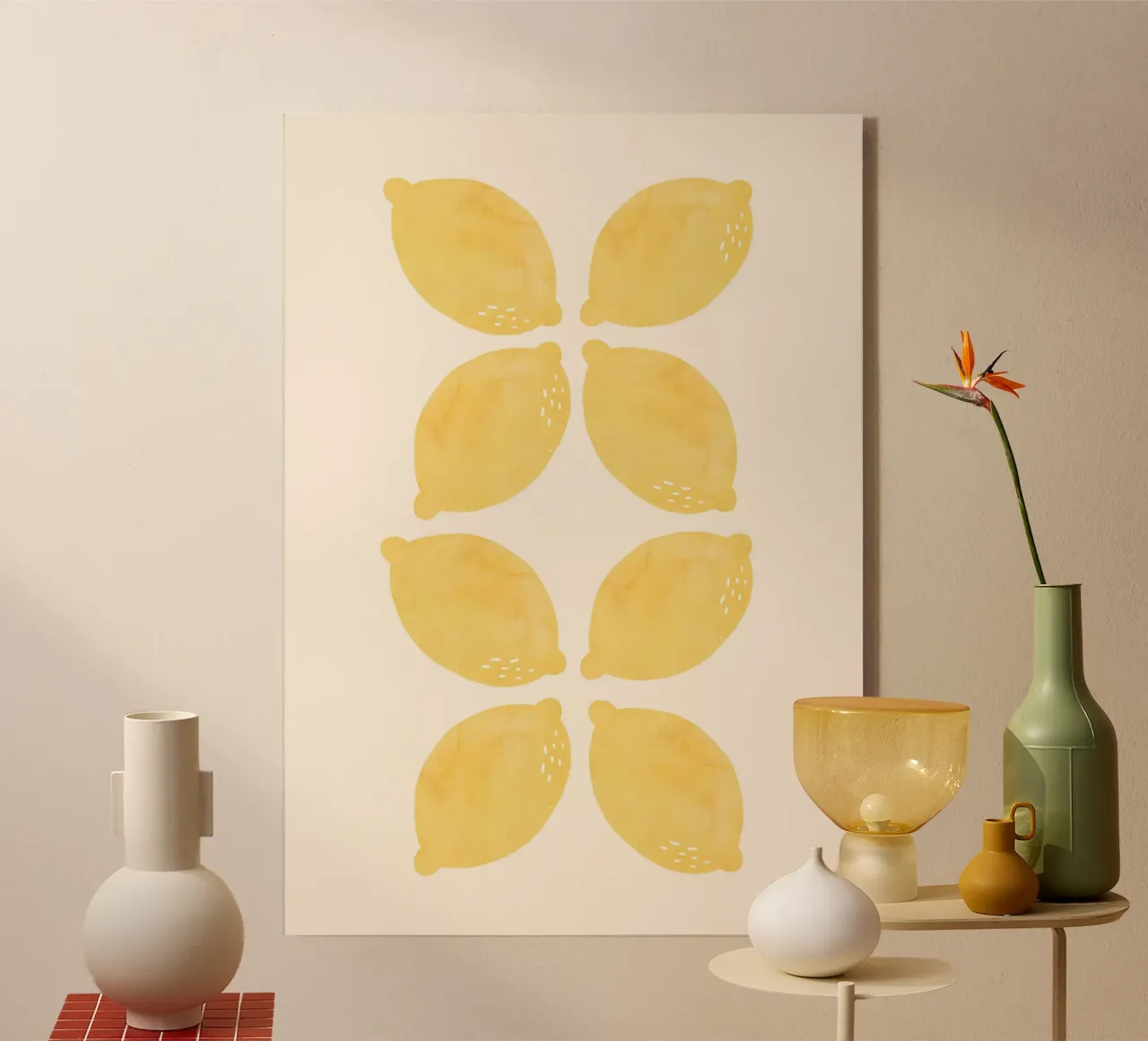 Lemons: Fresh, Zesty, and Full of Life | Citrus Fruit Print metacrilato de PrintCessStudio