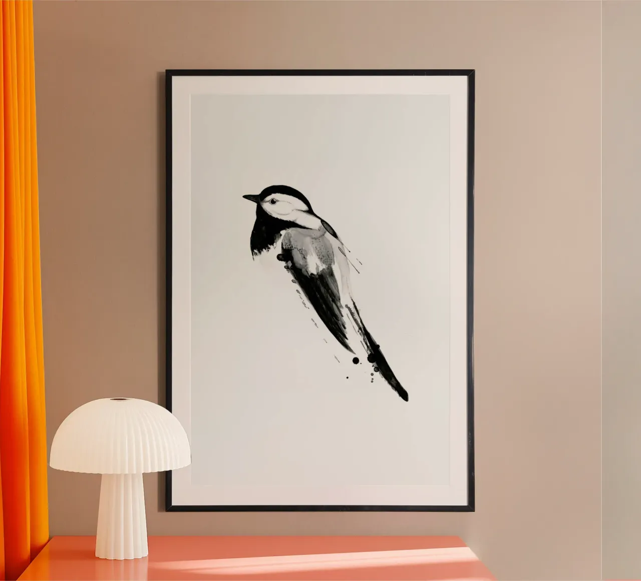 Birdy No. 1 poster con telaio in plastica da typealive