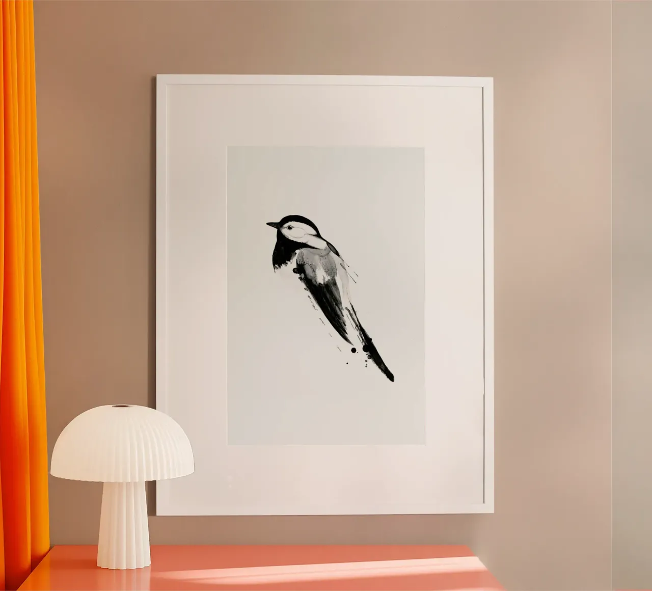 Birdy No. 1 poster con telaio in plastica da typealive