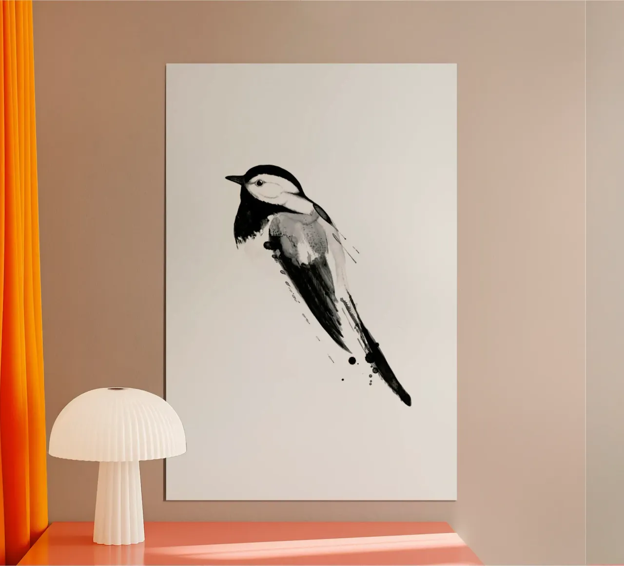 Birdy No. 1 poster con telaio in plastica da typealive