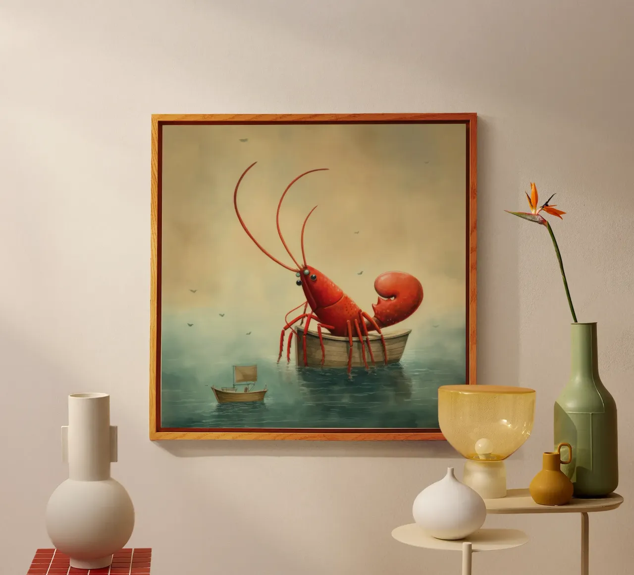 Homard minimal 2 plexiglas de Minimal Animal Art