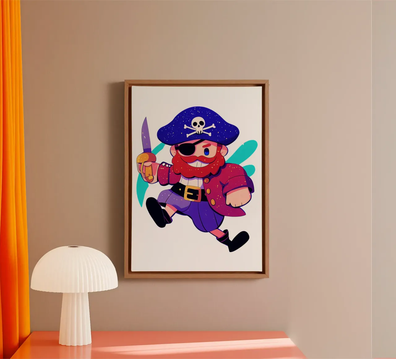 Pirates Cartoon Illustration Trending Now canvas by Urban Life