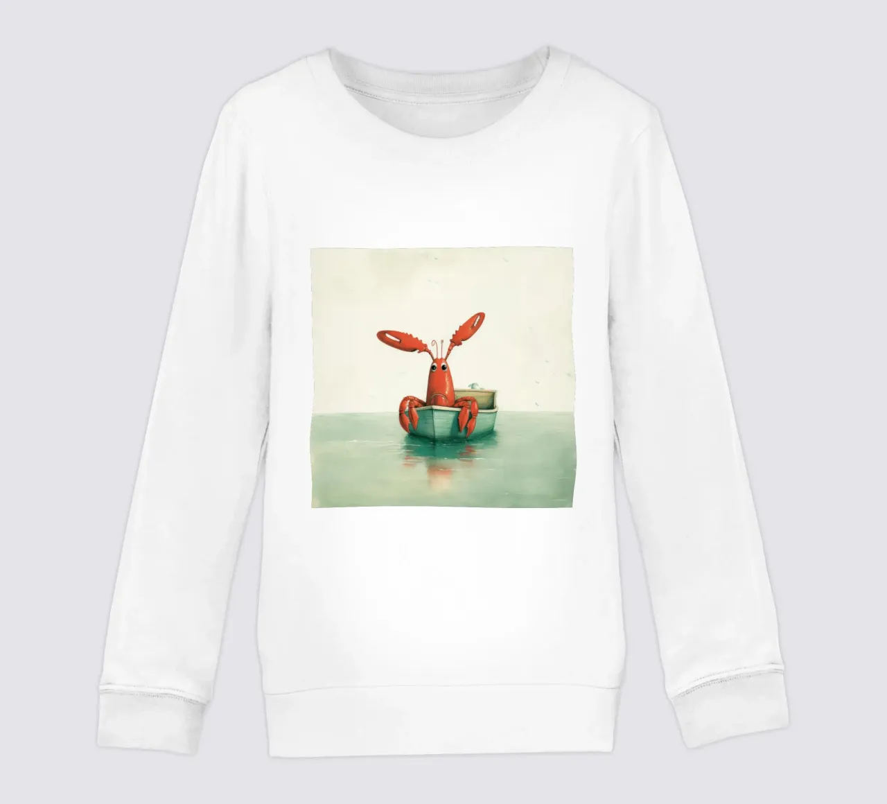 Aragosta minima 4 felpa bambino da Minimal Animal Art