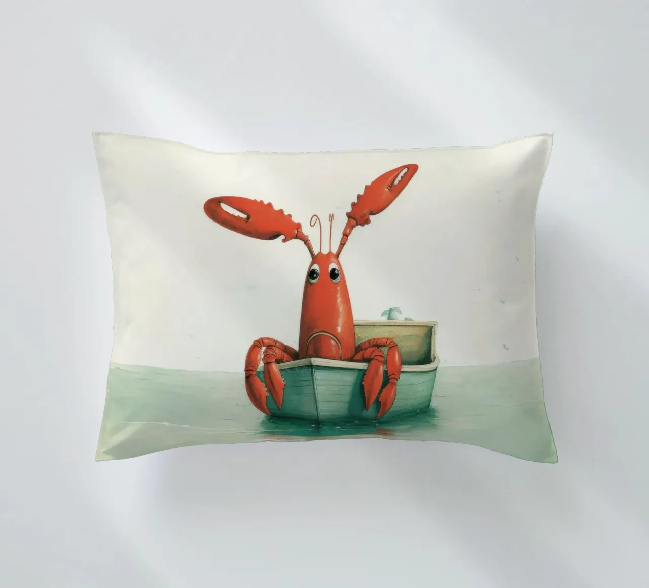 Aragosta minima 4 cuscino da Minimal Animal Art