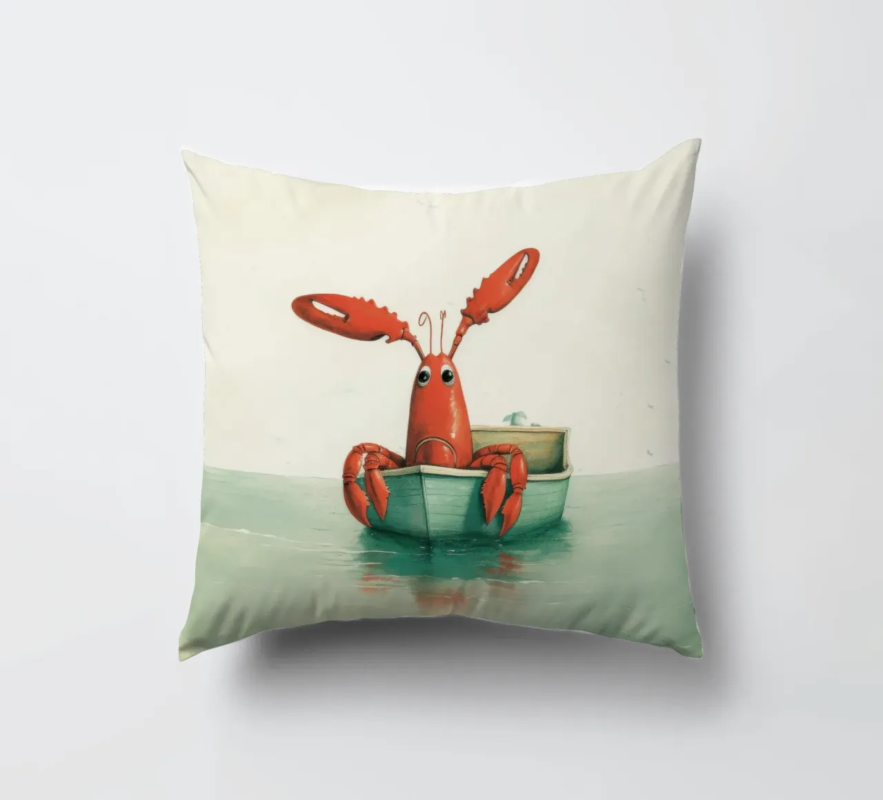 Aragosta minima 4 cuscino da Minimal Animal Art