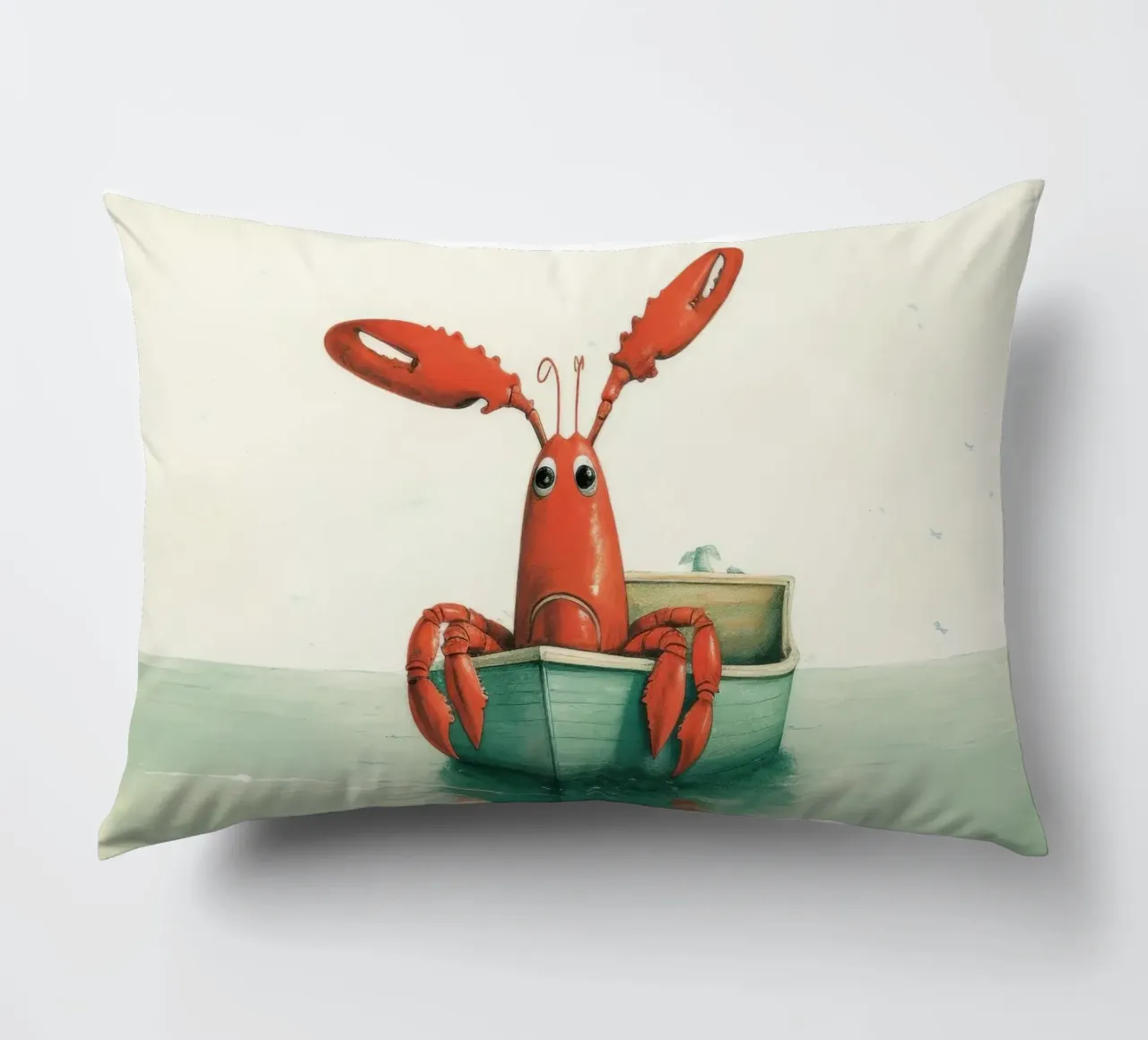 Aragosta minima 4 cuscino da Minimal Animal Art