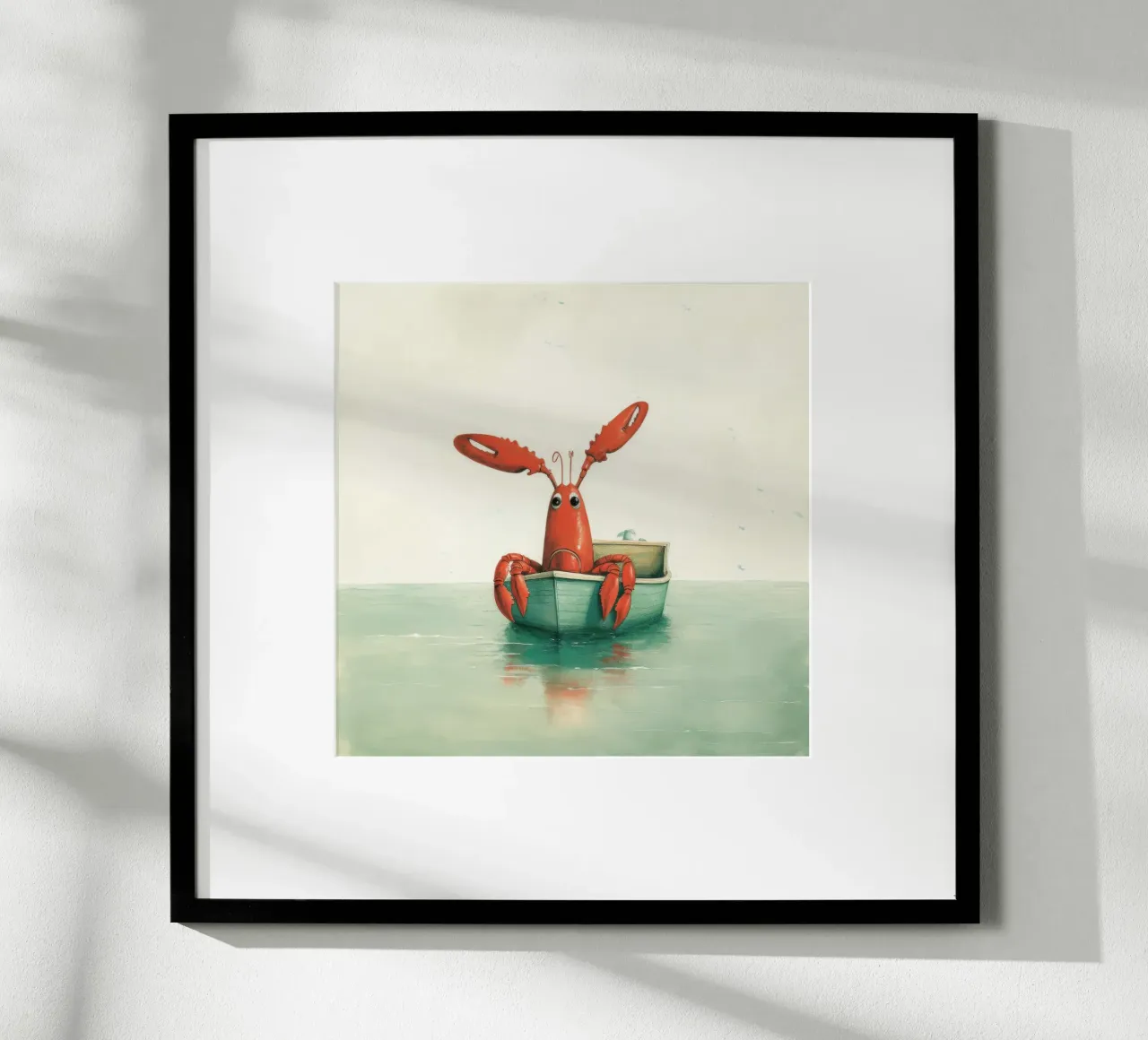 Minimal Lobster 4 hahnemühle by Minimal Animal Art