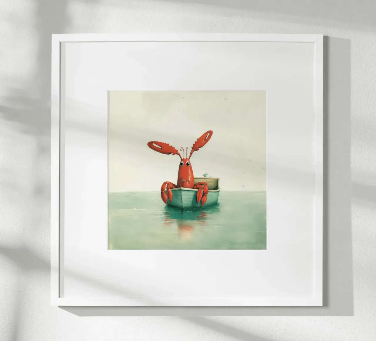 Minimal Lobster 4 hahnemühle by Minimal Animal Art
