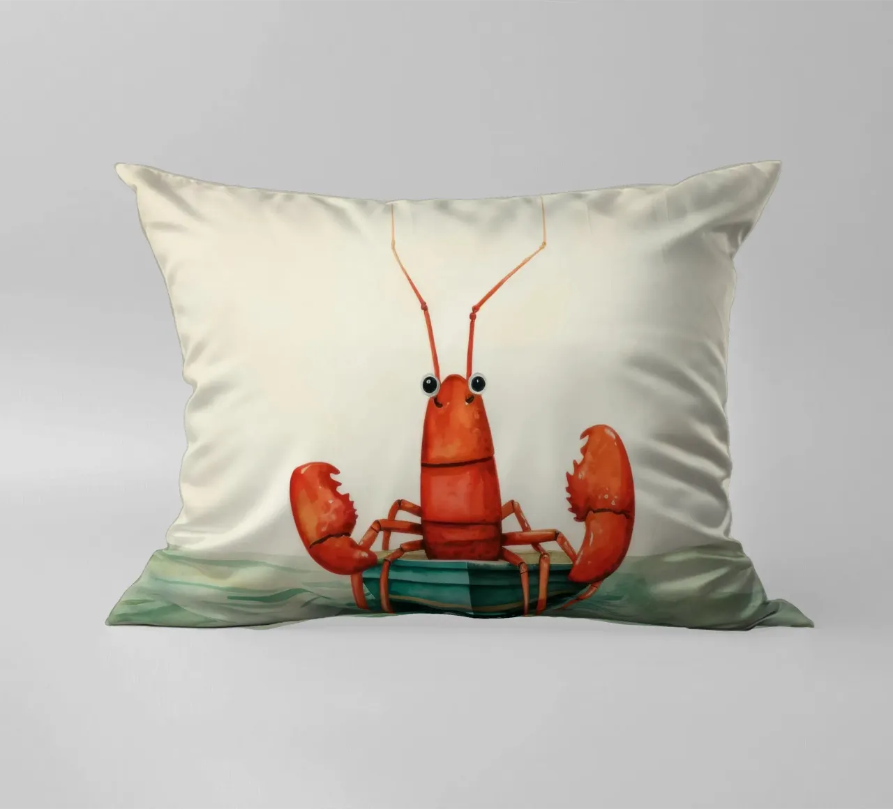 Aragosta minima 1 cuscino da Minimal Animal Art