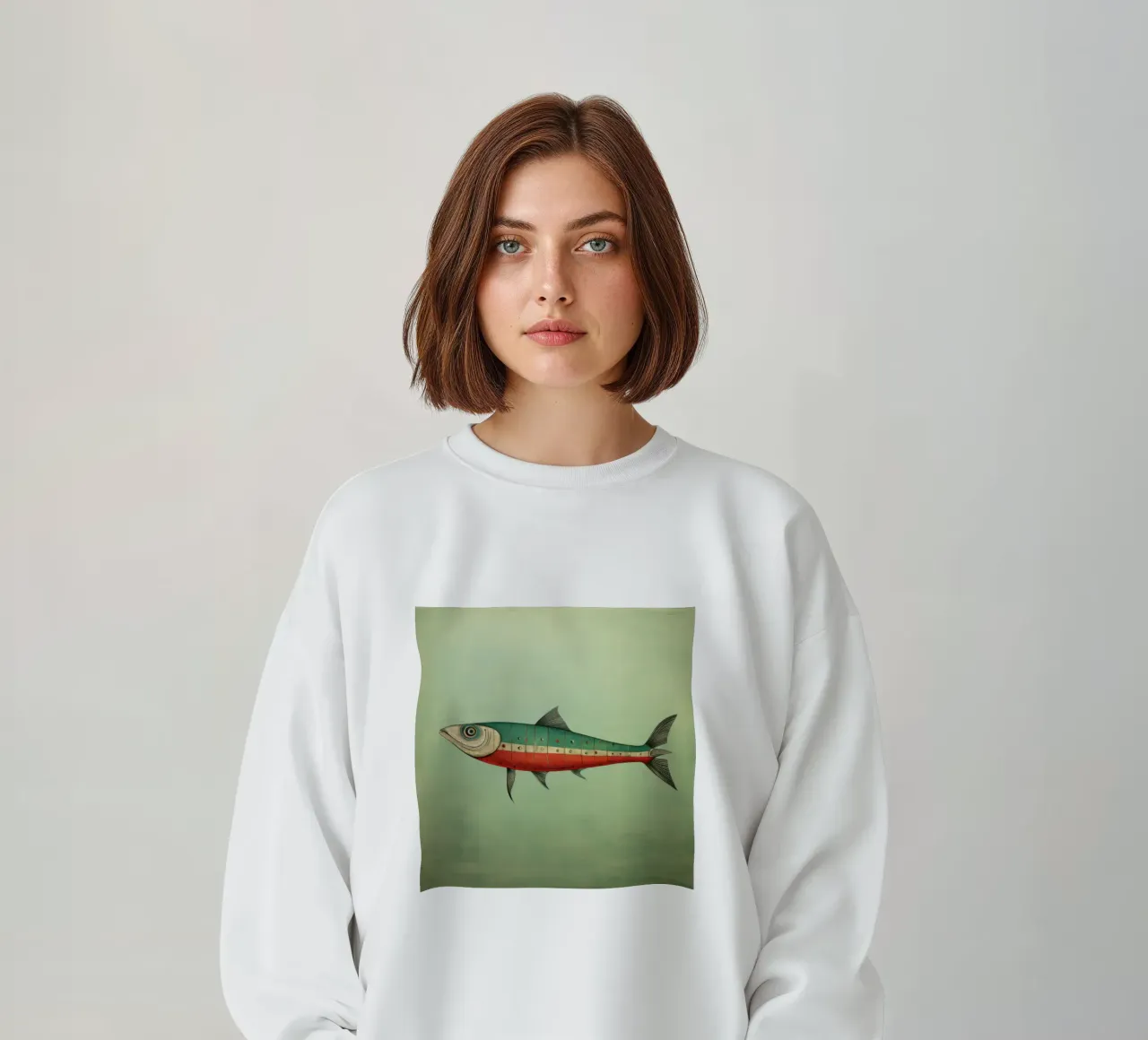 Sgombro minimo 2 felpa da Minimal Animal Art