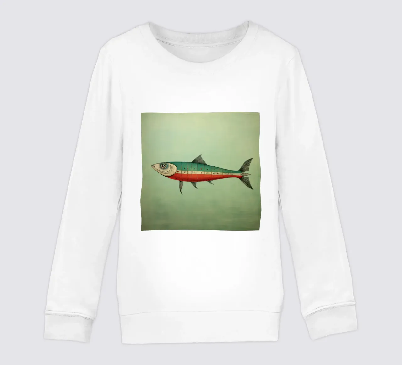 Sgombro minimo 2 felpa bambino da Minimal Animal Art