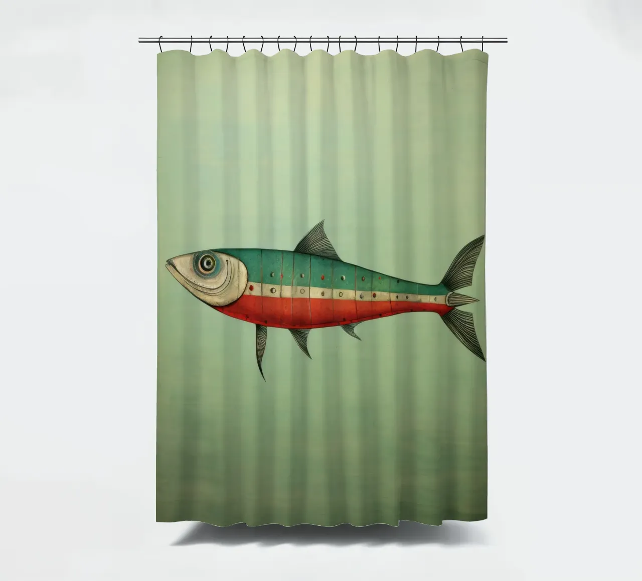 Sgombro minimo 2 tenda da doccia da Minimal Animal Art