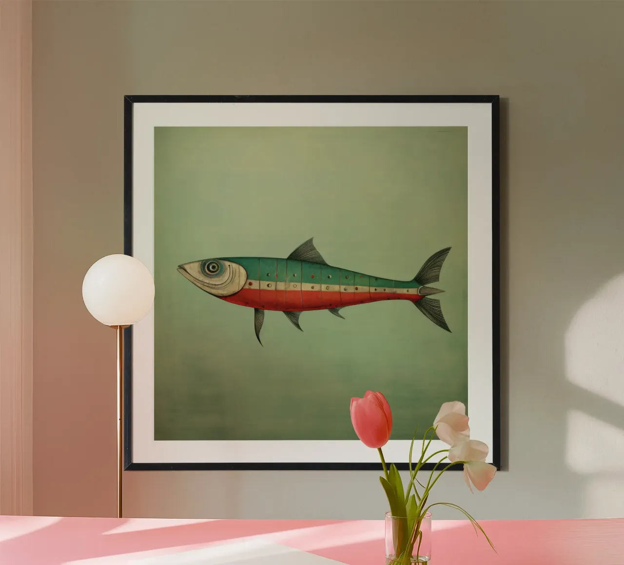 Minimum Maquereau 2 poster de Minimal Animal Art