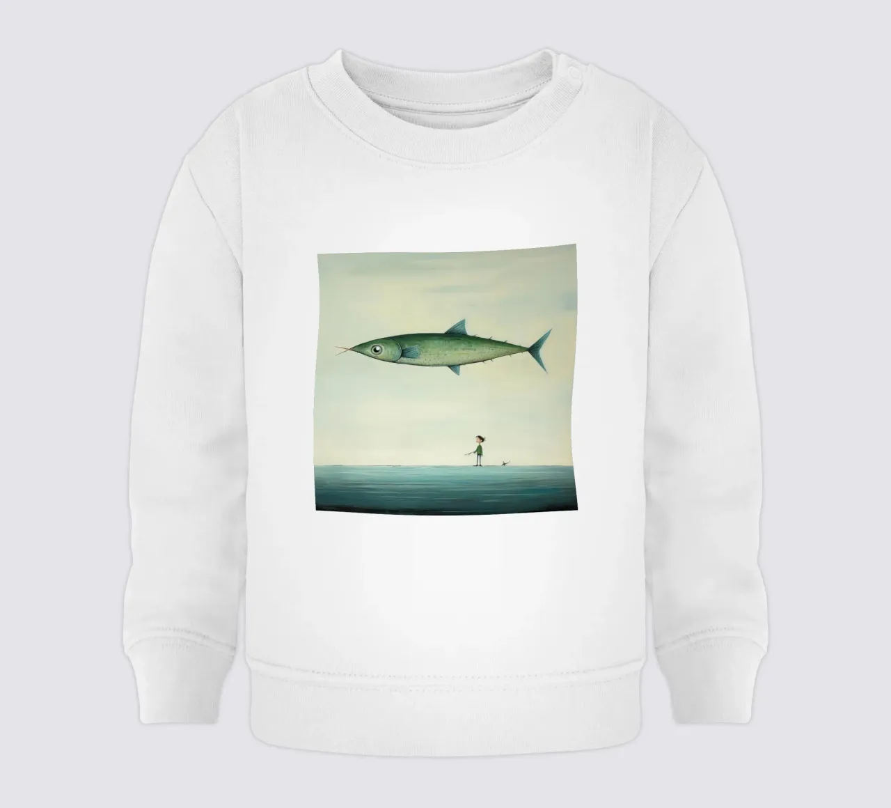 Sgombro minimo 3 felpa neonato da Minimal Animal Art