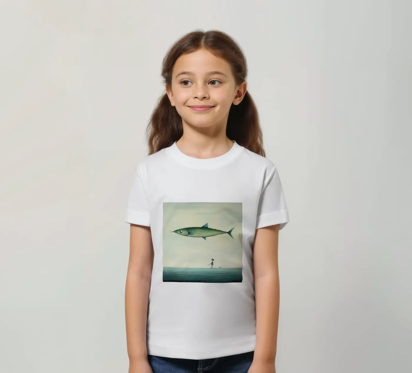 Minimum Mackerel Kinder T-Shirt von Minimal Animal Art