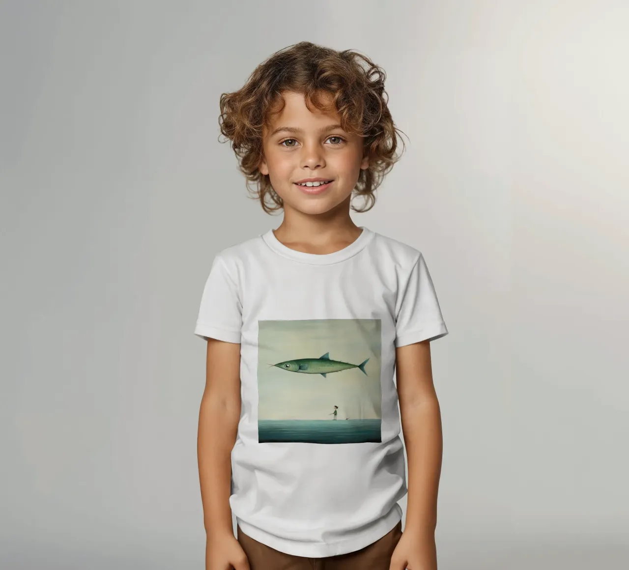 Minimo Sgombro t-shirt bambini da Minimal Animal Art