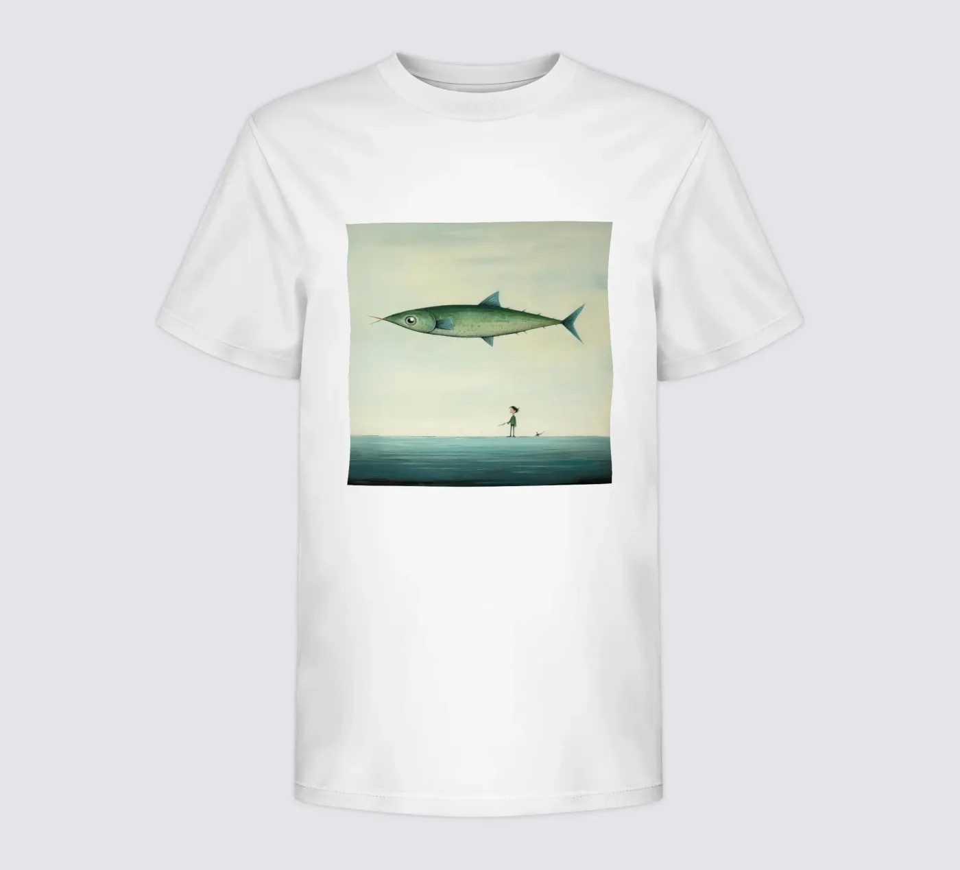 Minimum Mackerel Kinder T-Shirt von Minimal Animal Art