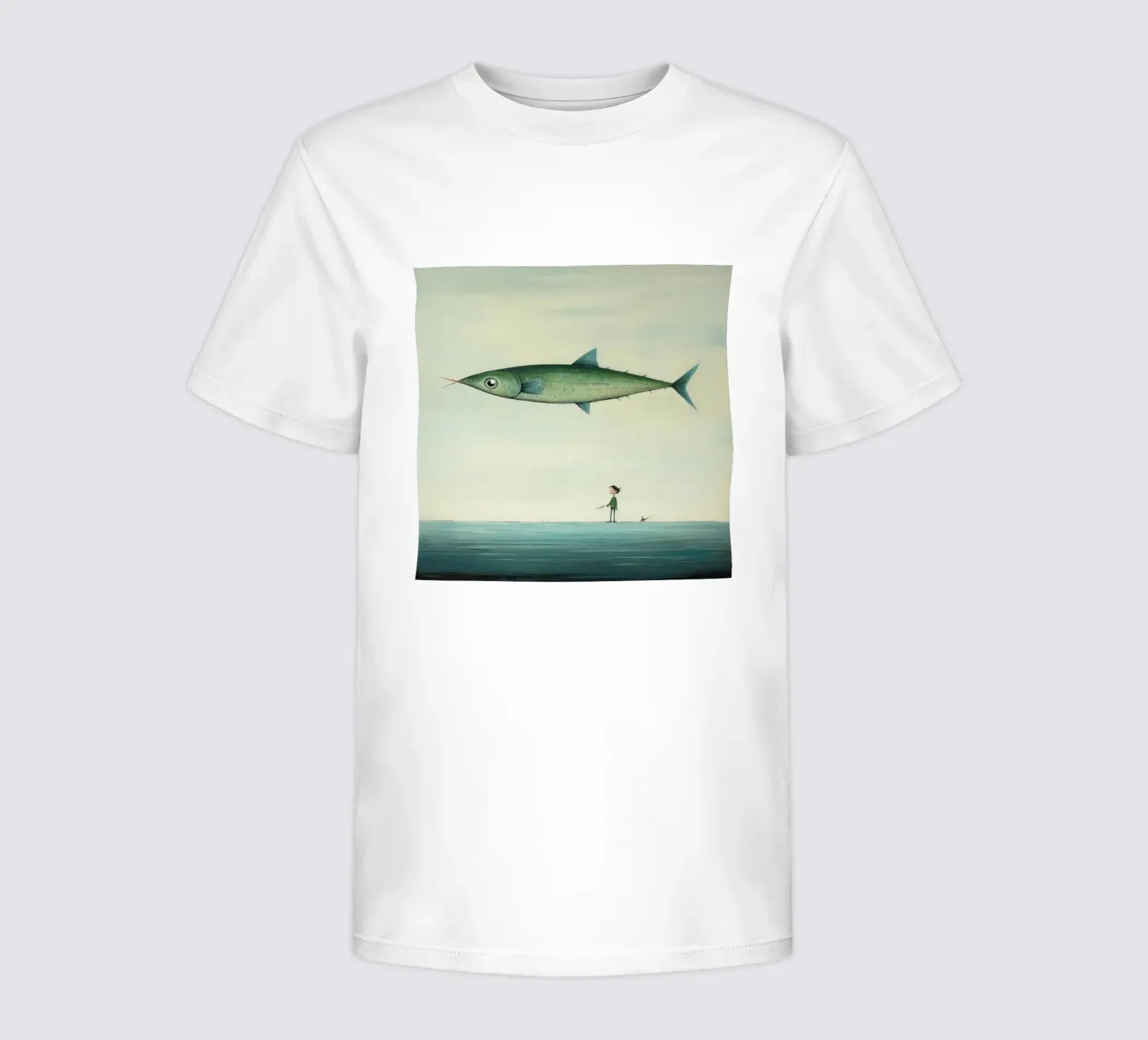 Minimum Mackerel Kinder T-Shirt von Minimal Animal Art