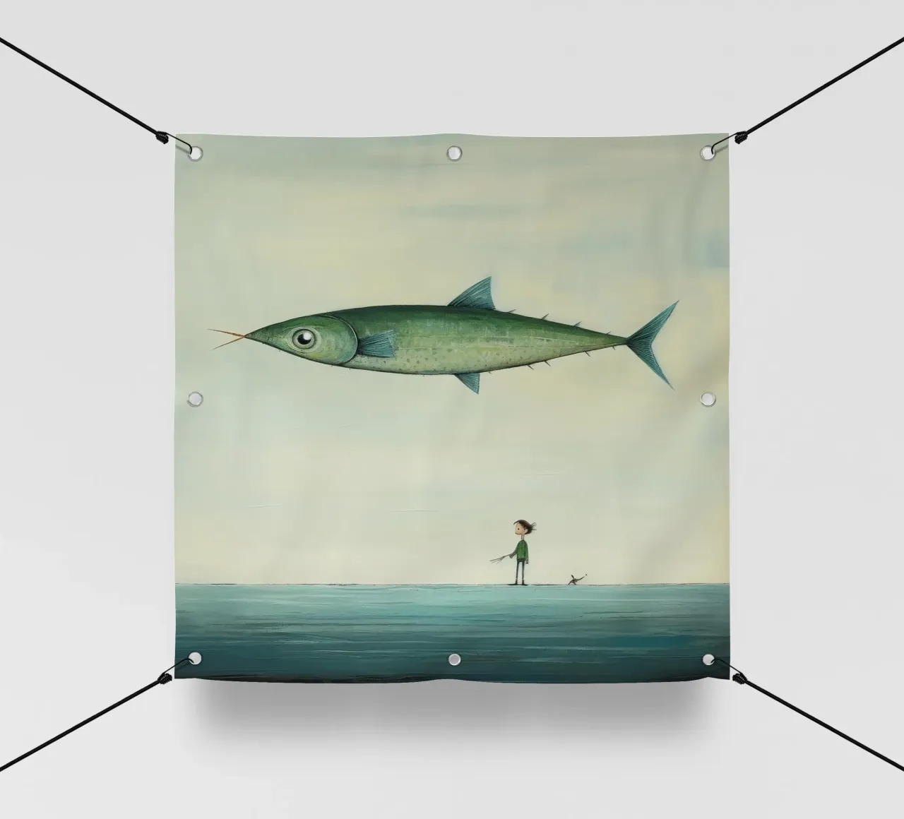 Sgombro minimo 3 telo in pvc da Minimal Animal Art