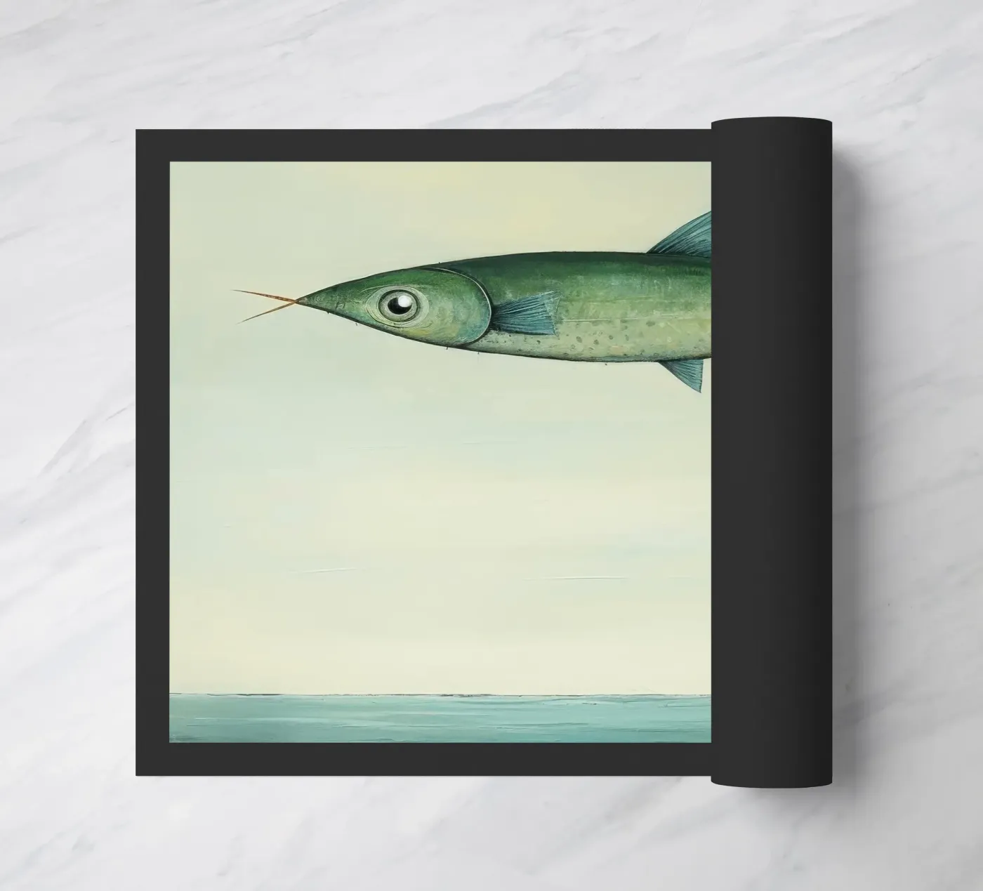 Minimaal makreel deurmat van Minimal Animal Art